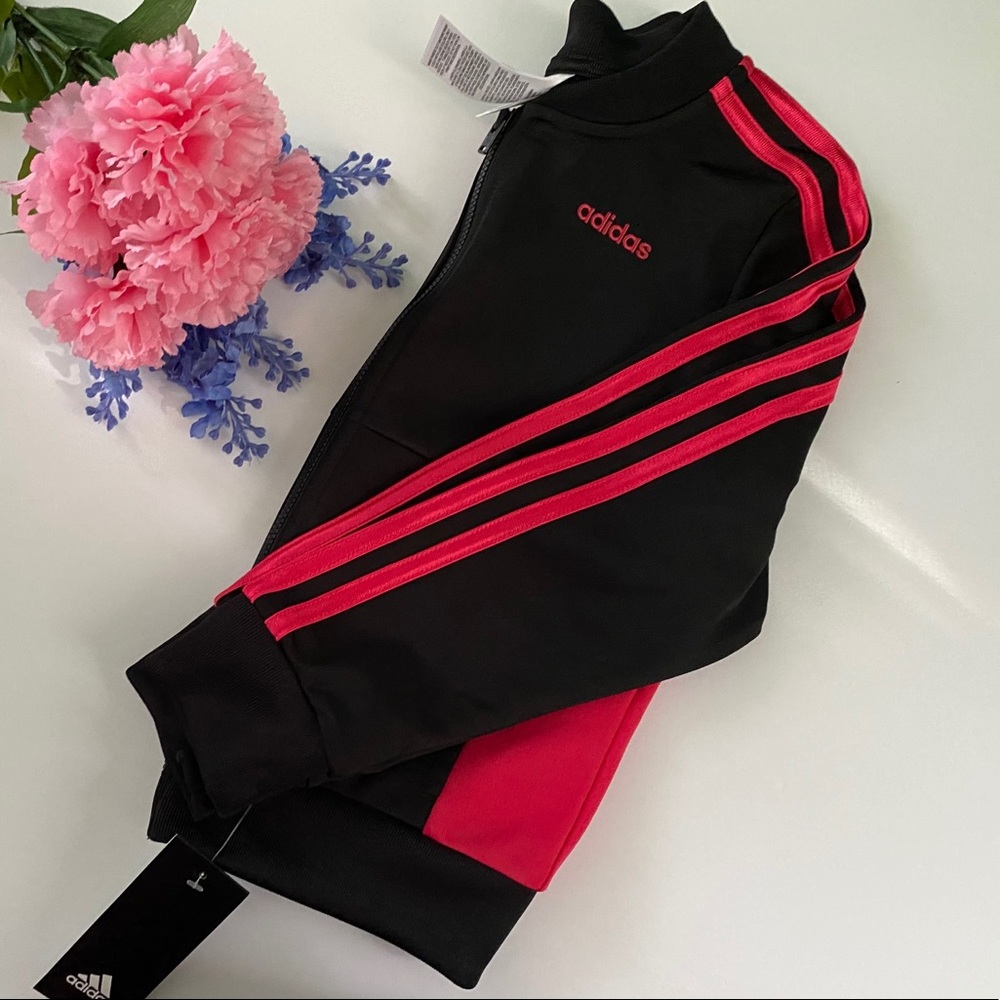 Adidas little girls lightweight tricot jacket